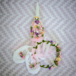 Esther- Baptism Dress and Christening accessories Combo. Elegant Christening Set for Baby Girls - Image 8