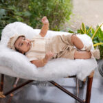 Premium cotton Baptism Party Outfit Off White - Celebrate Your Baby’s Special Day in Customizable party dress - Image 2