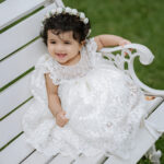 Amelia Christening Gown and accessories  8 piece set- Grace and elegance for your little angel’s cherished moments. - Image 2