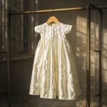 Aurelia – Premium Off White Satin Baptism Long Gown 8 Piece Combo Set for Girls